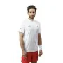 Camisola de Manga Curta Homem Drop Shot Airam JMD Branco de Drop Shot, Homem - Ref: S64110733, Preço: 32,94 €, Desconto: %