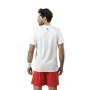 Camisola de Manga Curta Homem Drop Shot Airam JMD Branco de Drop Shot, Homem - Ref: S64110733, Preço: 32,94 €, Desconto: %