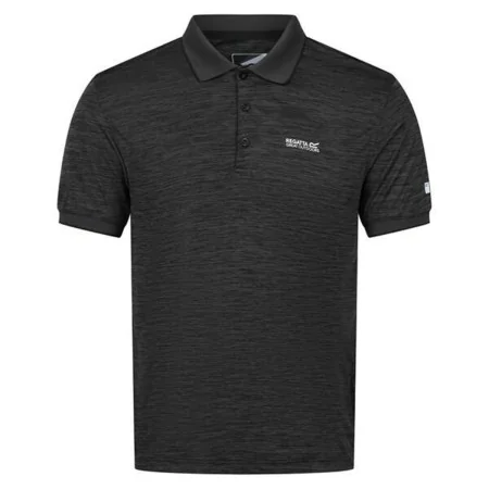 Men’s Short Sleeve Polo Shirt Regatta Remex II Ash Dark grey by Regatta, Men - Ref: S64111073, Price: 18,45 €, Discount: %