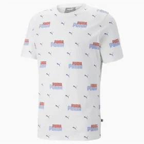 T-shirt à manches courtes homme Puma Ess+ Logo Power Blanc de Puma, Homme - Réf : S64111813, Prix : 25,03 €, Remise : %