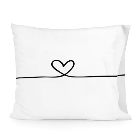 Pillowcase HappyFriday Blanc My Love Multicolour 60 x 70 cm by HappyFriday, Sheets and pillowcases - Ref: D1612044, Price: 11...