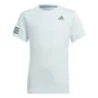 Camisola de Manga Curta Infantil Adidas Club Tennis 3 bandas Branco de Adidas, Menina - Ref: S64114350, Preço: 26,10 €, Desco...