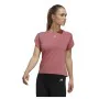 Camisola de Manga Curta Mulher Adidas trainning Floral Rosa-escuro de Adidas, Mulher - Ref: S64114357, Preço: 28,99 €, Descon...