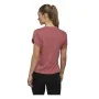 Camisola de Manga Curta Mulher Adidas trainning Floral Rosa-escuro de Adidas, Mulher - Ref: S64114357, Preço: 28,99 €, Descon...