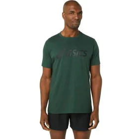 Camiseta de Manga Corta Hombre Asics Big Logo Verde oscuro de Asics, Hombre - Ref: S64114368, Precio: 19,72 €, Descuento: %