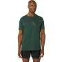 Camisola de Manga Curta Homem Asics Big Logo Verde-escuro de Asics, Homem - Ref: S64114368, Preço: 19,72 €, Desconto: %