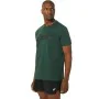 Camisola de Manga Curta Homem Asics Big Logo Verde-escuro de Asics, Homem - Ref: S64114368, Preço: 19,72 €, Desconto: %