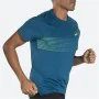 Camisola de Manga Curta Homem Brooks Atmosphere 2.0 Ciano de Brooks, Homem - Ref: S64114370, Preço: 36,91 €, Desconto: %