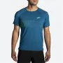 Camiseta de Manga Corta Hombre Brooks Atmosphere 2.0 Cian de Brooks, Hombre - Ref: S64114370, Precio: 36,91 €, Descuento: %