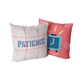 Capa de travesseiro HappyFriday Aware Patience Multicolor 50 x 50 cm 2 Peças de HappyFriday, Capas - Ref: D1612436, Preço: 6,...