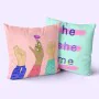 Housse de coussin HappyFriday Aware Me Multicouleur 50 x 50 cm 2 Pièces de HappyFriday, Housses de coussin - Réf : D1612440, ...