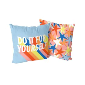 Cushion cover HappyFriday Aware Do it Multicolour 50 x 50 cm 2 Pieces by HappyFriday, Cushion Covers - Ref: D1612443, Price: ...