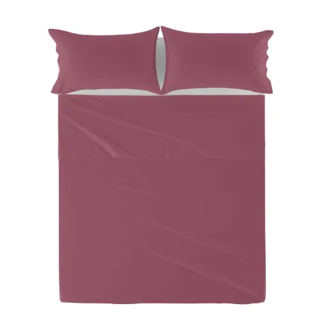 Sábana Encimera HappyFriday Basic Magenta Cama de 80/90 de HappyFriday, Sábanas y fundas de almohada - Ref: D1612489, Precio:...