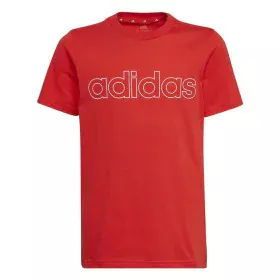 T shirt à manches courtes Enfant Adidas Essentials Rouge de Adidas, Garçon - Réf : S64114732, Prix : 17,46 €, Remise : %