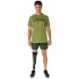 Camiseta de Manga Corta Hombre Asics Core Top Verde militar de Asics, Hombre - Ref: S64114738, Precio: 24,91 €, Descuento: %