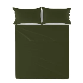 Lençol de cima HappyFriday Basic Verde Solteiro de HappyFriday, Lençóis e capas de almofadas - Ref: D1612523, Preço: 22,72 €,...