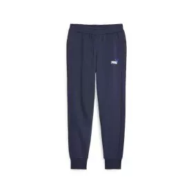 Adult's Tracksuit Bottoms Puma Ess+ 2 Col LogonT Navy Blue Men by Puma, Men - Ref: S64117942, Price: 39,65 €, Discount: %