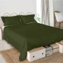 Sábana Encimera HappyFriday Basic Verde Cama de 105 de HappyFriday, Sábanas y fundas de almohada - Ref: D1612523, Precio: 24,...