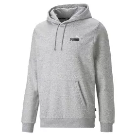 Felpa con Cappuccio Uomo Puma Ess+ 2 Col Small Log Grigio di Puma, Uomo - Rif: S64120401, Prezzo: 45,23 €, Sconto: %