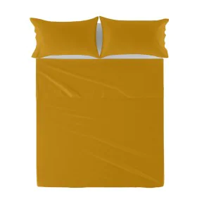 Drap HappyFriday Basic Moutarde 210 x 270 cm de HappyFriday, Draps et taies d'oreiller - Réf : D1612544, Prix : 22,32 €, Remi...