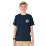 T shirt à manches courtes Enfant Rip Curl Stapler Blue marine de Rip Curl, Garçon - Réf : S64121083, Prix : 18,85 €, Remise : %