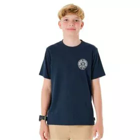 Camiseta de Manga Corta Infantil Rip Curl Stapler Azul marino de Rip Curl, Niño - Ref: S64121083, Precio: 18,85 €, Descuento: %