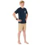 Camisola de Manga Curta Infantil Rip Curl Stapler Azul Marinho de Rip Curl, Menino - Ref: S64121083, Preço: 18,85 €, Desconto: %