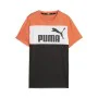 Maglia a Maniche Corte per Bambini Puma Ess Block Nero Arancio di Puma, Bambino - Rif: S64121129, Prezzo: 19,11 €, Sconto: %