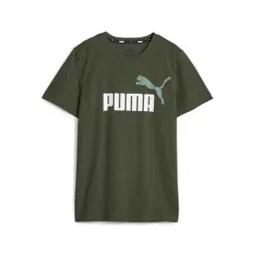 Child's Short Sleeve T-Shirt Puma Ess+ 2 Col Logo Dark green by Puma, Boys - Ref: S64121240, Price: 18,09 €, Discount: %