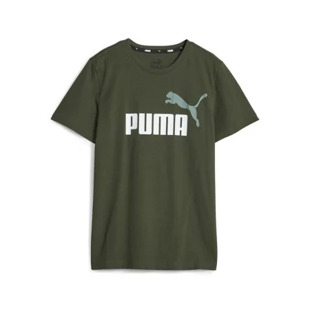 Camisola de Manga Curta Infantil Puma Ess+ 2 Col Logo Verde-escuro de Puma, Menino - Ref: S64121240, Preço: 18,09 €, Desconto: %