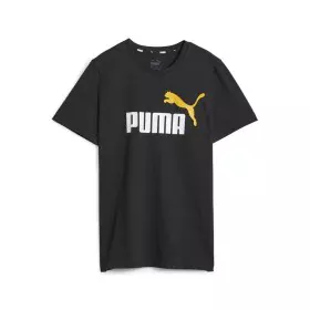 Child's Short Sleeve T-Shirt Puma Ess+ 2 Col Logo Black by Puma, Boys - Ref: S64121241, Price: 18,09 €, Discount: %