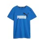 T shirt à manches courtes Enfant Puma Ess+ 2 Col Logo Bleu de Puma, Garçon - Réf : S64121242, Prix : 18,09 €, Remise : %