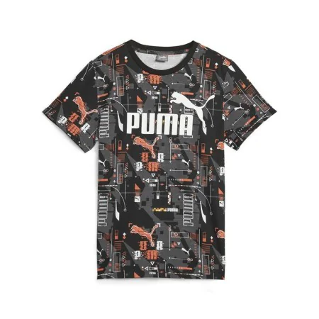 Maglia a Maniche Corte per Bambini Puma Ess+ Futureverse Aop Nero di Puma, Bambino - Rif: S64121248, Prezzo: 23,81 €, Sconto: %