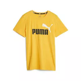 Child's Short Sleeve T-Shirt Puma Ess+ 2 Col Logo Yellow by Puma, Boys - Ref: S64121251, Price: 18,09 €, Discount: %