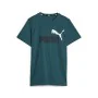 Child's Short Sleeve T-Shirt Puma Ess+ 2 Col Logo Dark green by Puma, Boys - Ref: S64121252, Price: 18,09 €, Discount: %