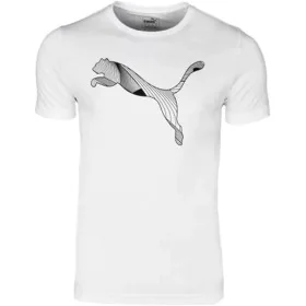 Camisola de Manga Curta Infantil Puma Active Sports Graphic Branco de Puma, Menino - Ref: S64121254, Preço: 20,85 €, Desconto: %