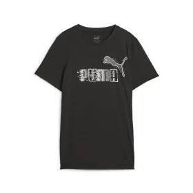 T shirt à manches courtes Enfant Puma Ess+ Futureverse Noir de Puma, Garçon - Réf : S64121255, Prix : 18,77 €, Remise : %