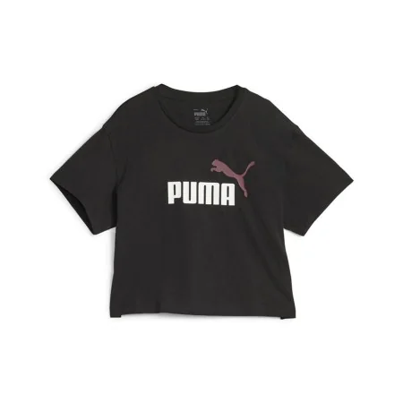 Child's Short Sleeve T-Shirt Puma Girls Logo Cropped Black by Puma, Girls - Ref: S64121259, Price: 20,85 €, Discount: %