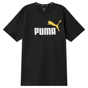 Men’s Short Sleeve T-Shirt Puma Ess+ 2 Col Logo Black by Puma, Men - Ref: S64121269, Price: 24,72 €, Discount: %