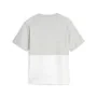 Camisola de Manga Curta Mulher Puma Power Colorblock Branco Cinzento de Puma, Mulher - Ref: S64121294, Preço: 28,41 €, Descon...