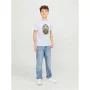 T shirt à manches courtes Enfant Jack & Jones Jorheavens Blanc de Jack & Jones, Garçon - Réf : S64121299, Prix : 9,38 €, Remi...