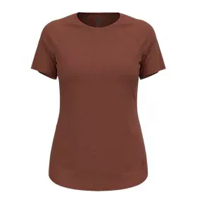 Camiseta de Manga Corta Mujer Odlo Essential 365 Marrón de Odlo, Mujer - Ref: S64121315, Precio: 34,88 €, Descuento: %