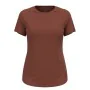 Camiseta de Manga Corta Mujer Odlo Essential 365 Marrón de Odlo, Mujer - Ref: S64121315, Precio: 34,88 €, Descuento: %