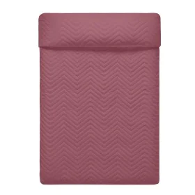 Reversible Bedspread HappyFriday Basic Arista White Magenta 270 x 260 cm by HappyFriday, Blankets and bedcovers - Ref: D16126...