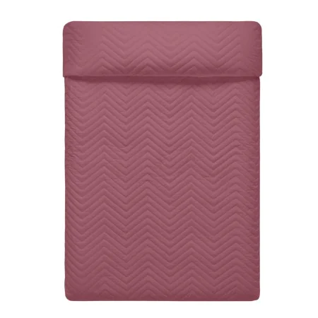 Colcha Reversível HappyFriday Basic Arista Branco Magenta 270 x 260 cm de HappyFriday, Cobertores e colchas - Ref: D1612620, ...