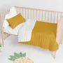 Bedspread (quilt) HappyFriday Basic Kids Dash Mustard 100 x 130 cm by HappyFriday, Patchwork Quilts & Coverlets - Ref: D16126...