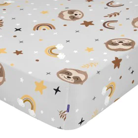 Drap housse HappyFriday MOSHI MOSHI Multicouleur 105 x 200 x 32 cm de HappyFriday, Draps et taies d'oreiller - Réf : D1612646...