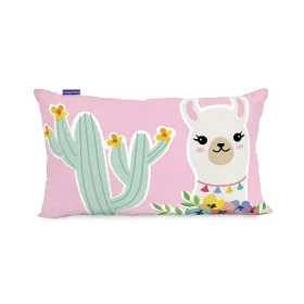 Fodera per cuscino HappyFriday Moshi Moshi Cute Llamas Multicolore 50 x 30 cm di HappyFriday, Copricuscini e federe - Rif: D1...