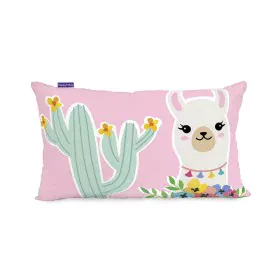 Capa de travesseiro HappyFriday Moshi Moshi Cute Llamas Multicolor 50 x 30 cm de HappyFriday, Capas - Ref: D1612660, Preço: 7...