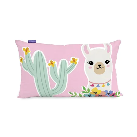 Fodera per cuscino HappyFriday Moshi Moshi Cute Llamas Multicolore 50 x 30 cm di HappyFriday, Copricuscini e federe - Rif: D1...